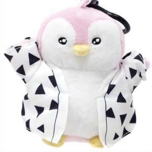Pudgy Penguins Black & White Triangle Shirt Clip On Plush